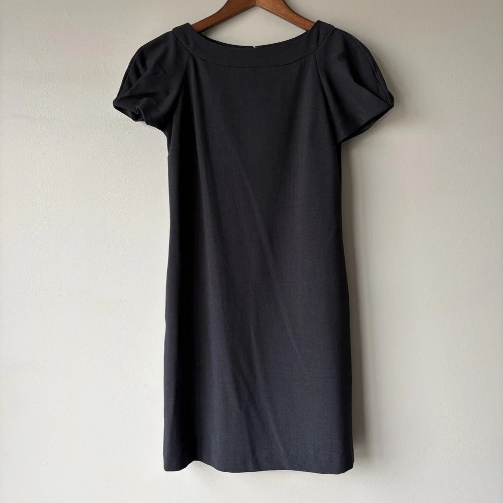 Gap Short Sleeve Sheath Fitted Mini Dress Dark Gray Fully Lined Women’s‎ 2